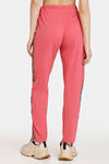 Rosaline Easy Movement Cotton Track Pants - Rose Of Sharon — thumbnail 3